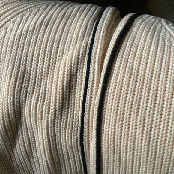 FRENCH CONNECTION Mozart Cotton Mock Neck Relaxed fit Sweater Size Medium NWT - Picture 9 of 14